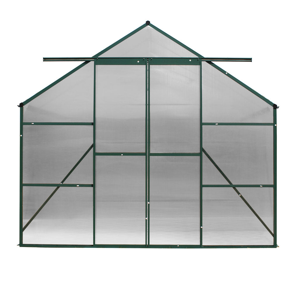 Greenfingers Aluminium Polycarbonate Greenhouse Large Backyard Garden Shed 5.1m x 2.44m